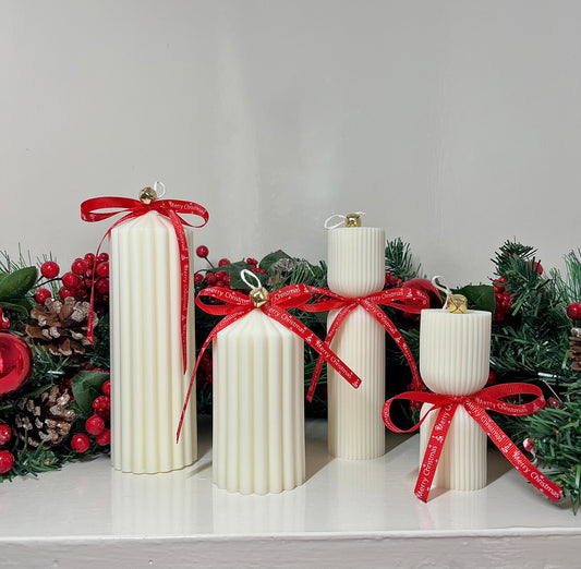 Set 4 large soy wax candles